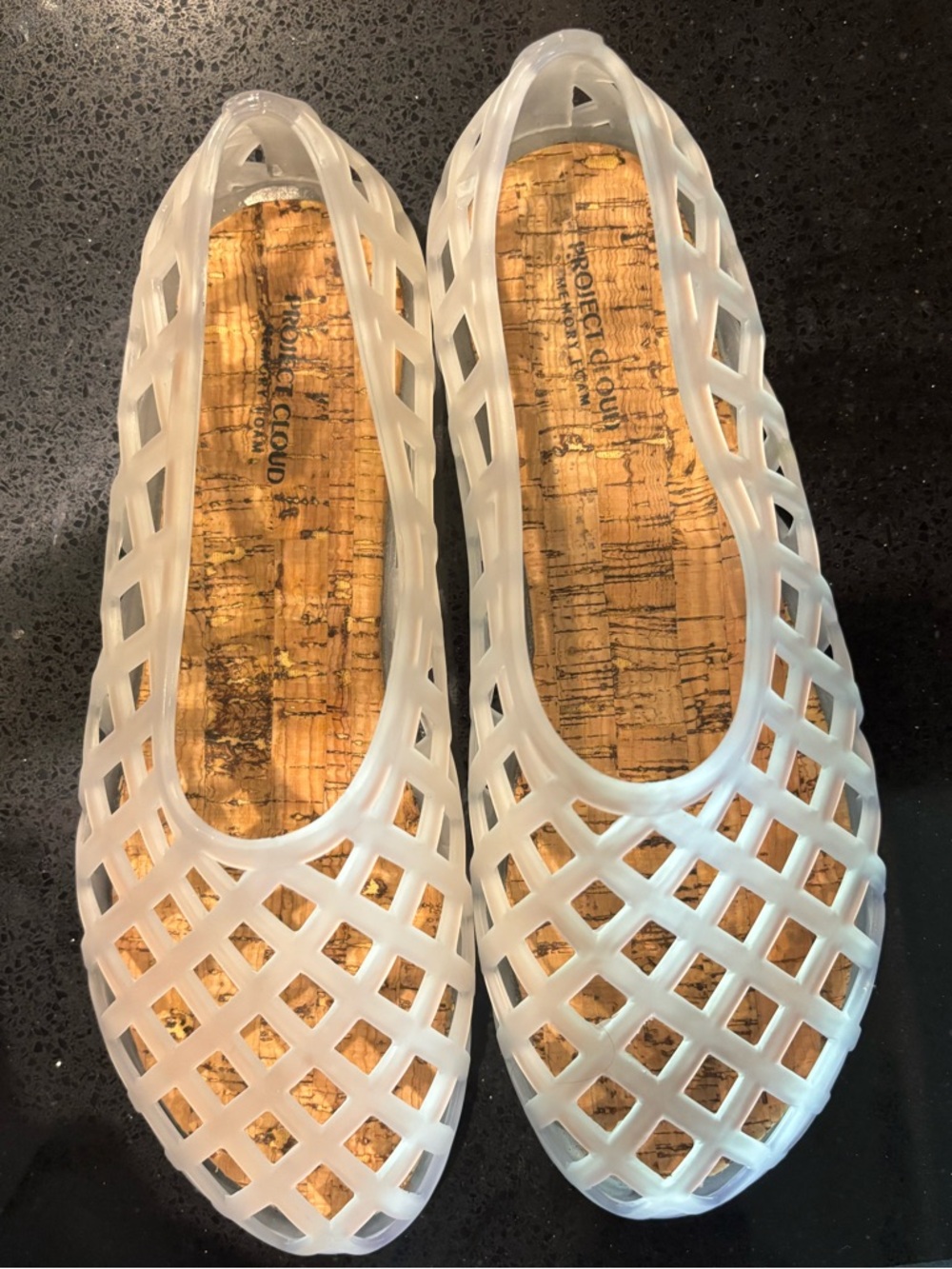 Project Cloud White Lattice Jelly Flats - Picture 8 of 8